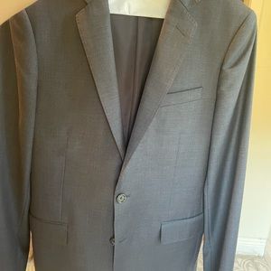 J crew ludlow jacket 40r deep charcoal navy and black, selling as a lot